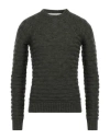 Hamaki-ho Man Sweater Military Green Size L Acrylic, Cotton, Wool