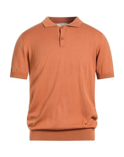 Hamaki-ho Man Sweater Rust Size Xxl Cotton In Brown