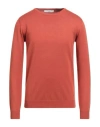 Hamaki-ho Man Sweater Rust Size Xxl Viscose, Nylon In Red