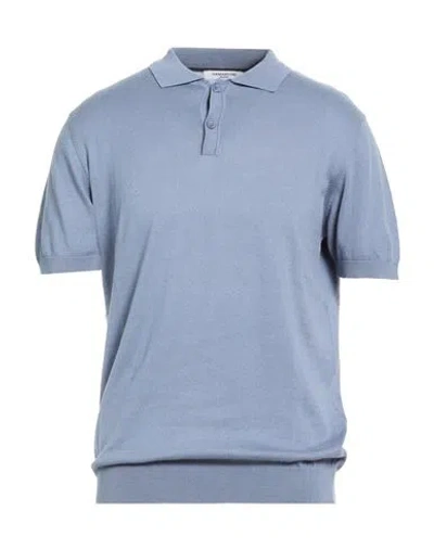 Hamaki-ho Man Sweater Slate Blue Size Xxl Cotton