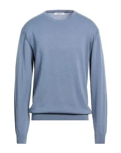 Hamaki-ho Man Sweater Slate Blue Size Xxl Cotton