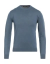 Hamaki-ho Man Sweater Slate Blue Size Xxl Viscose, Nylon