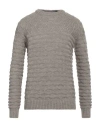 Hamaki-ho Man Sweater Taupe Size Xl Acrylic, Cotton, Wool In Grey