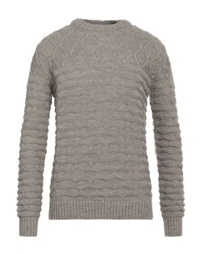 Hamaki-ho Man Sweater Taupe Size Xl Acrylic, Cotton, Wool In Grey