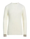 Hamaki-ho Man Sweater White Size Xxl Acrylic, Merino Wool In White