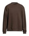 Hamaki-ho Man Sweatshirt Dark Brown Size Xxl Cotton, Polyester In Brown