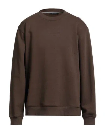 Hamaki-ho Man Sweatshirt Dark Brown Size Xxl Cotton, Polyester