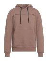Hamaki-ho Man Sweatshirt Taupe Size Xxl Cotton, Elastane In Brown