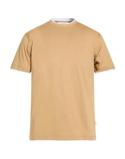 Hamaki-ho Man T-shirt Khaki Size L Cotton In Brown