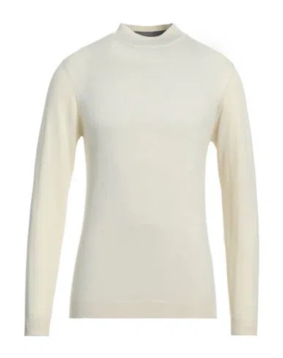 Hamaki-ho Man Turtleneck Cream Size Xxl Polyester, Acrylic, Nylon, Merino Wool In White