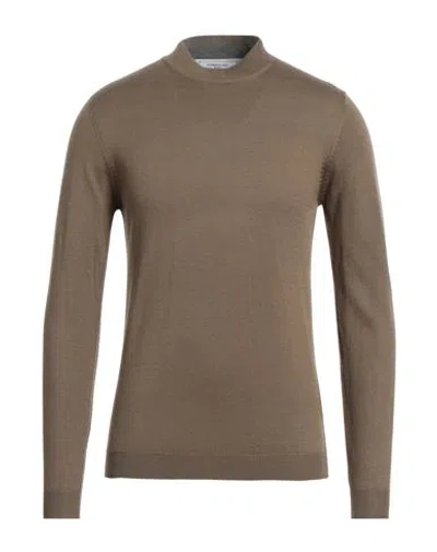 Hamaki-ho Man Turtleneck Khaki Size Xxl Polyester, Acrylic, Nylon, Merino Wool In Beige