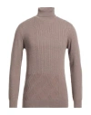 Hamaki-ho Man Turtleneck Dove Grey Size M Polyester, Nylon, Viscose, Acrylic, Wool In Beige
