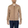 Hamaki-ho Gray Polyester Jacket In Brown