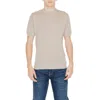 Hamaki-ho Beige Cotton T-shirt