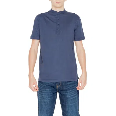 Hamaki-ho Blue Cotton T-shirt