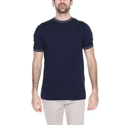 Hamaki-ho Blue Cotton T-shirt In Black