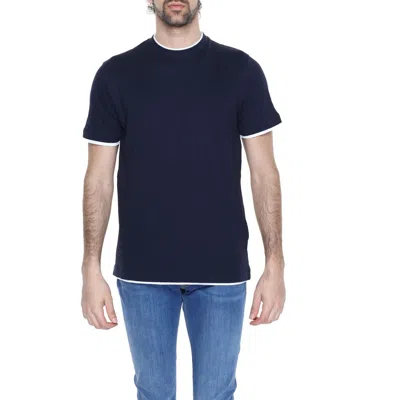 Hamaki-ho Blue Cotton T-shirt In Black