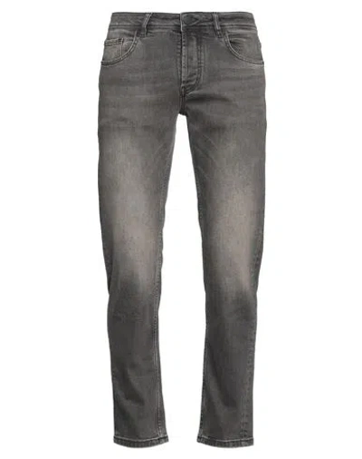 Hamaki-ho Man Jeans Black Size 34 Cotton, Elastane In Gray