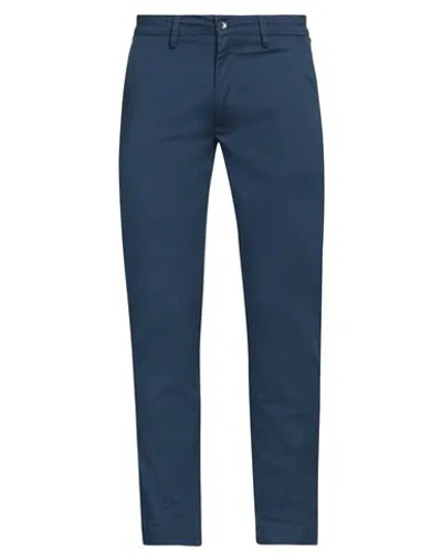 Hamaki-ho Man Pants Navy Size 38 Cotton, Elastane In Navy Blue