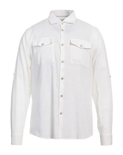 Hamaki-ho Man Shirt White Size Xl Linen, Cotton