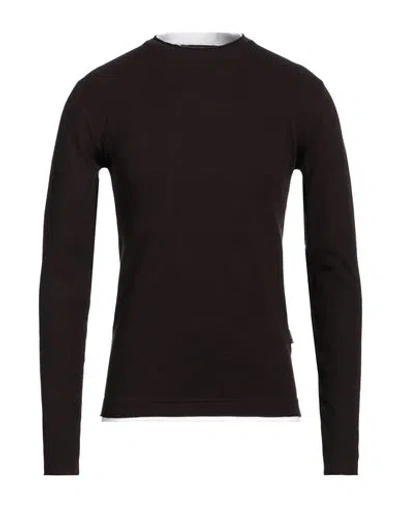 Hamaki-ho Man Sweater Dark Brown Size S Viscose, Nylon