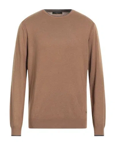 Hamaki-ho Man Sweater Khaki Size Xxl Wool, Polyester, Polyamide, Acrylic, Viscose In Brown