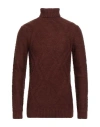 Hamaki-ho Man Turtleneck Brown Size Xxl Acrylic, Cotton, Wool