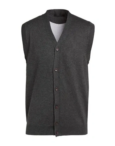 Hamaki-ho Man Cardigan Charcoal Size S Viscose, Nylon