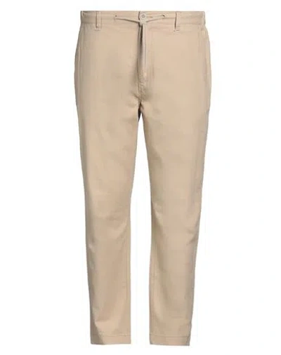 Hamaki-ho Man Pants Beige Size 40 Linen, Cotton In Brown