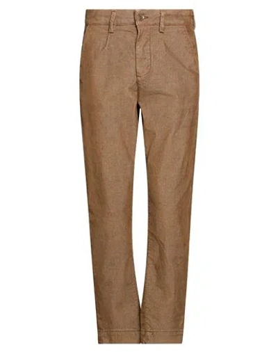 Hamaki-ho Man Pants Khaki Size 30 Cotton, Elastane In Brown
