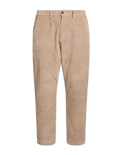 Hamaki-ho Man Pants Light Brown Size 34 Cotton, Viscose, Elastane