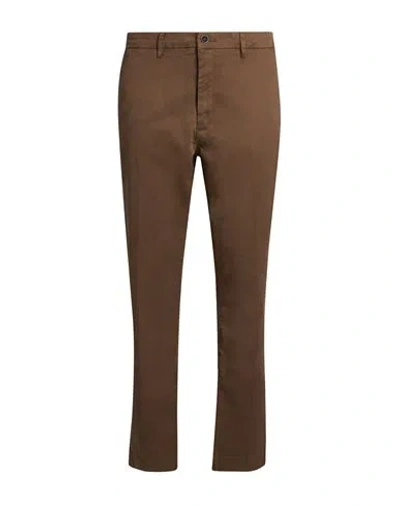 Hamaki-ho Man Pants Light Brown Size 38 Cotton, Elastane