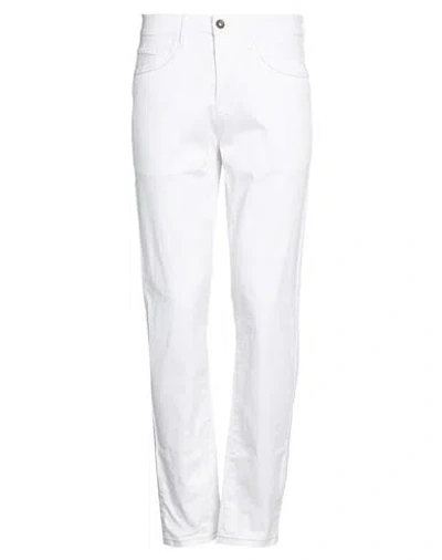 Hamaki-ho Man Pants White Size 36 Cotton, Elastane