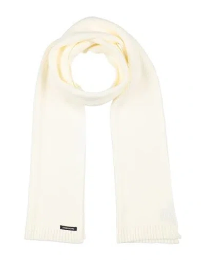 Hamaki-ho Man Scarf Ivory Size - Polyamide, Wool, Viscose In White