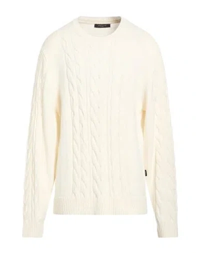 Hamaki-ho Man Sweater Cream Size Xl Acrylic, Nylon In White