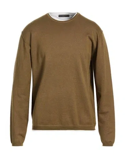 Hamaki-ho Man Sweater Military Green Size Xxl Viscose, Nylon