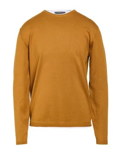 Hamaki-ho Man Sweater Mustard Size Xl Viscose, Nylon In Yellow
