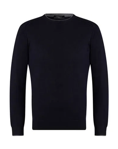 Hamaki-ho Man Sweater Navy Size M Wool, Polyester, Polyamide, Acrylic, Viscose In Blue
