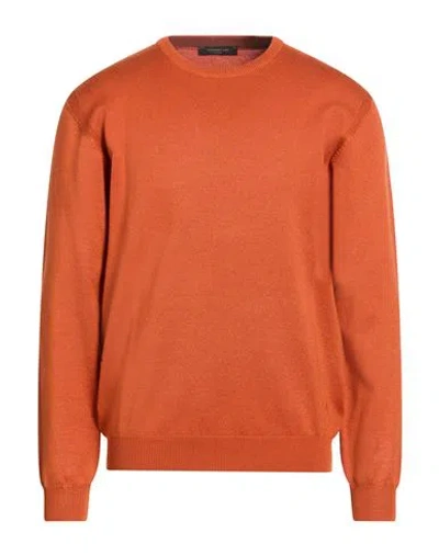 Hamaki-ho Man Sweater Rust Size M Viscose, Nylon In Red