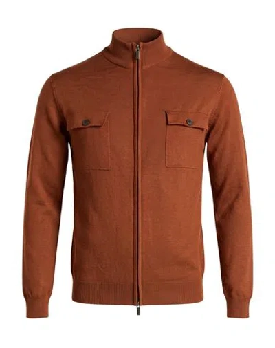 Hamaki-ho Man Sweatshirt Rust Size S Viscose, Nylon In Brown