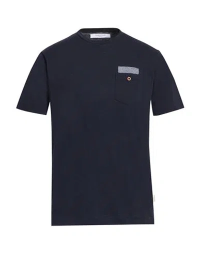 Hamaki-ho Man T-shirt Midnight Blue Size M Cotton