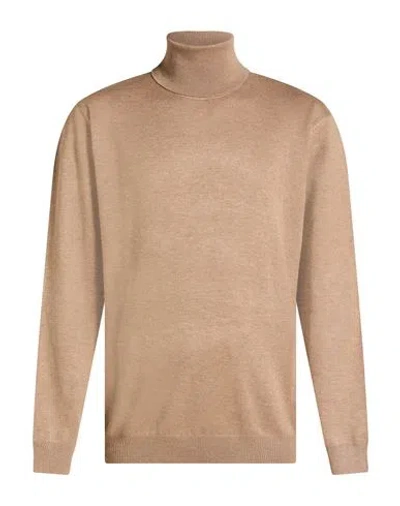 Hamaki-ho Man Turtleneck Camel Size Xl Viscose, Nylon In Sand