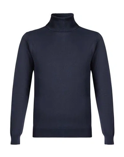Hamaki-ho Man Turtleneck Navy Size Xxl Viscose, Nylon In Blue