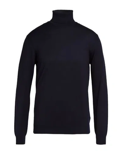 Hamaki-ho Man Turtleneck Navy Size Xxl Viscose, Nylon In Blue