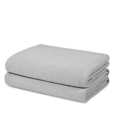 Hamam Airply Texture Blanket, Queen In Gray