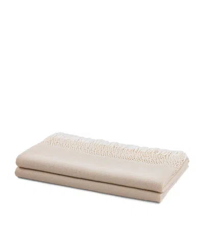 Hamam Alpaca Throw In Ivory