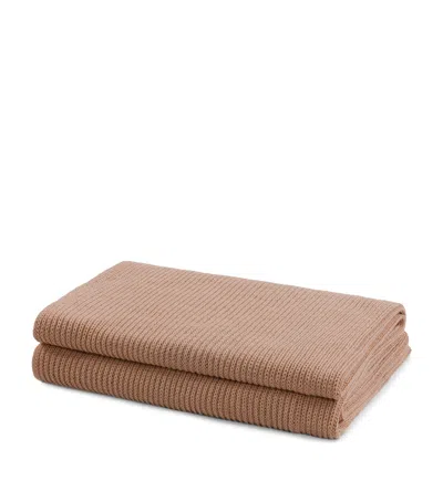 Hamam Alpaca Throw In Pink