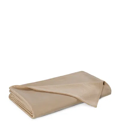Hamam Alya Blossom Super King Flat Sheet In Neutral
