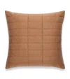Hamam Alya Quilted Square Pillowcase In Brown