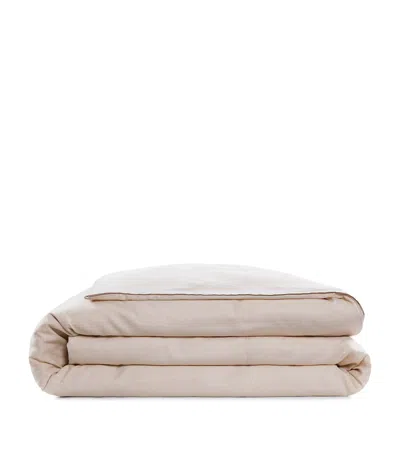 Hamam Cotton Alya Super King Duvet Cover In Silver